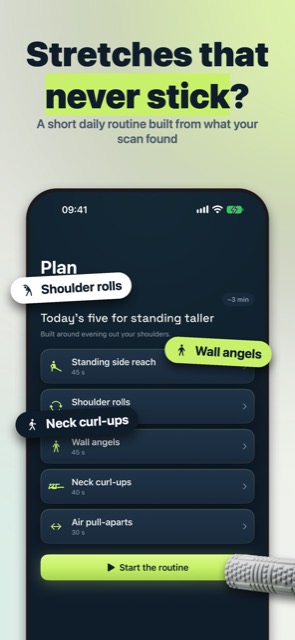 Heighten: Fix posture with a five-minute plan built from your scan