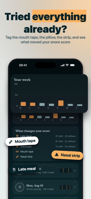 SnoreScout: A snore tracker that shows the trend, not one bad night