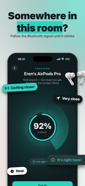 TrackBuds: A headphone tracker that follows the signal